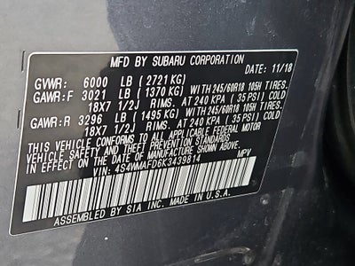 2019 Subaru Ascent Premium