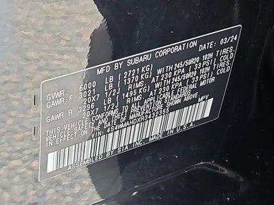 2024 Subaru Ascent Onyx Edition