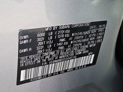 2025 Subaru Ascent Onyx Edition Limited 7-Passenger