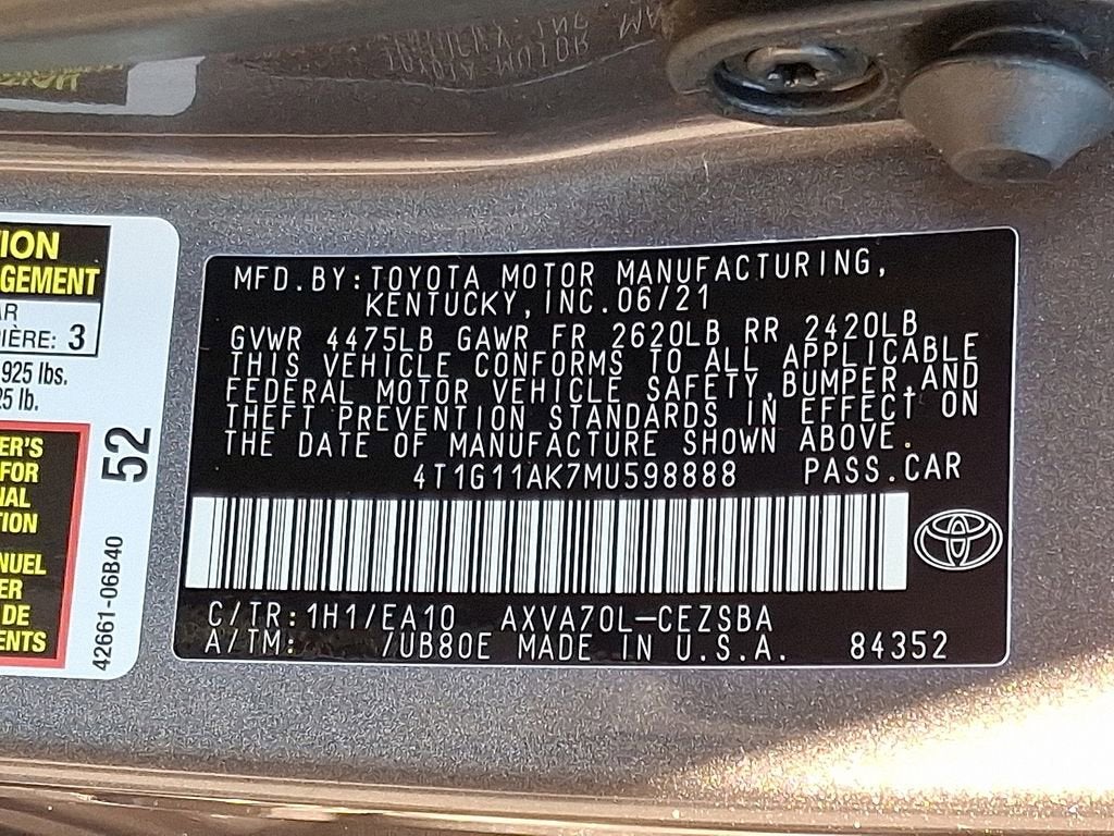 2021 Toyota Camry SE