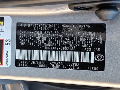 2024 Toyota Camry XSE