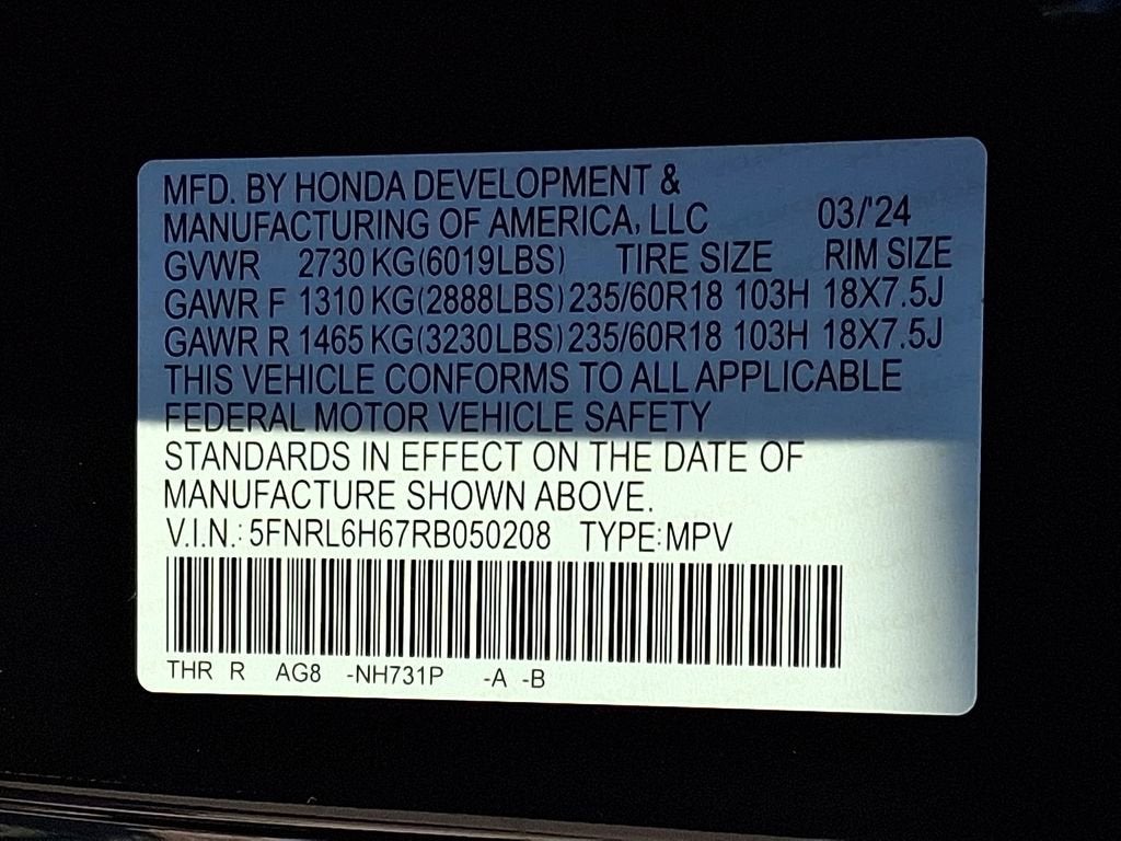 2024 Honda Odyssey EX-L