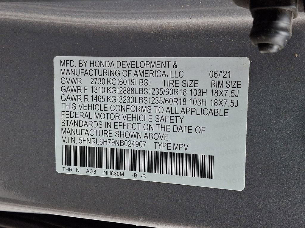 2022 Honda Odyssey EX-L