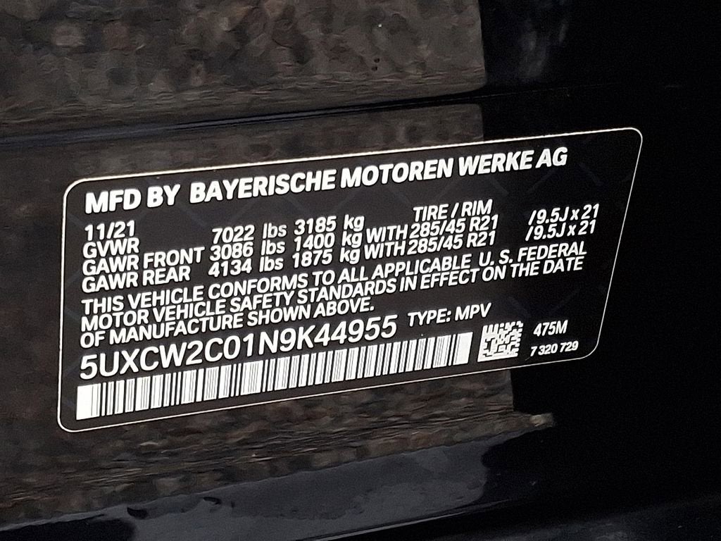 2022 BMW X7 xDrive40i