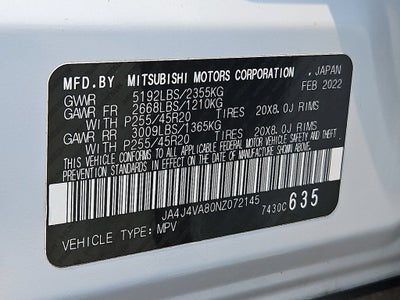 2022 Mitsubishi Outlander SEL