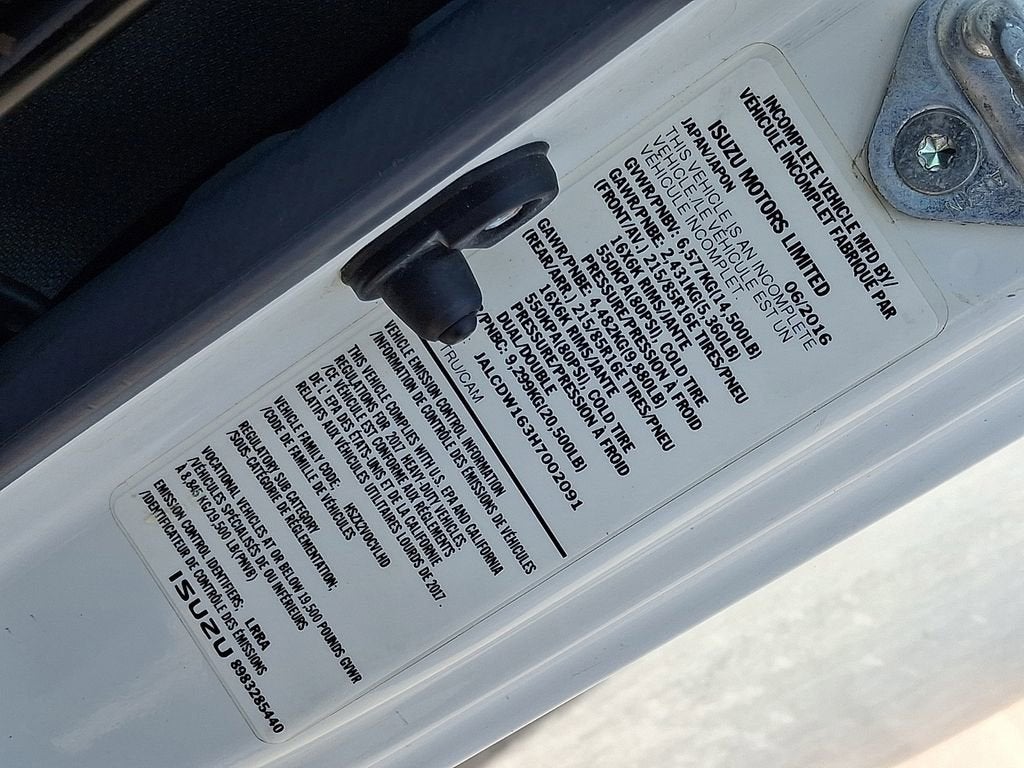 2017 Chevrolet Low Cab Forward 4500 HD NA