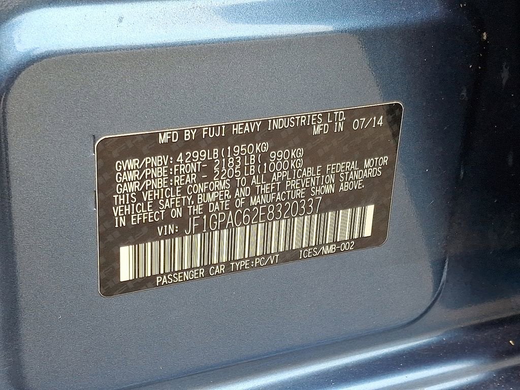 2014 Subaru Impreza Wagon 2.0i Premium