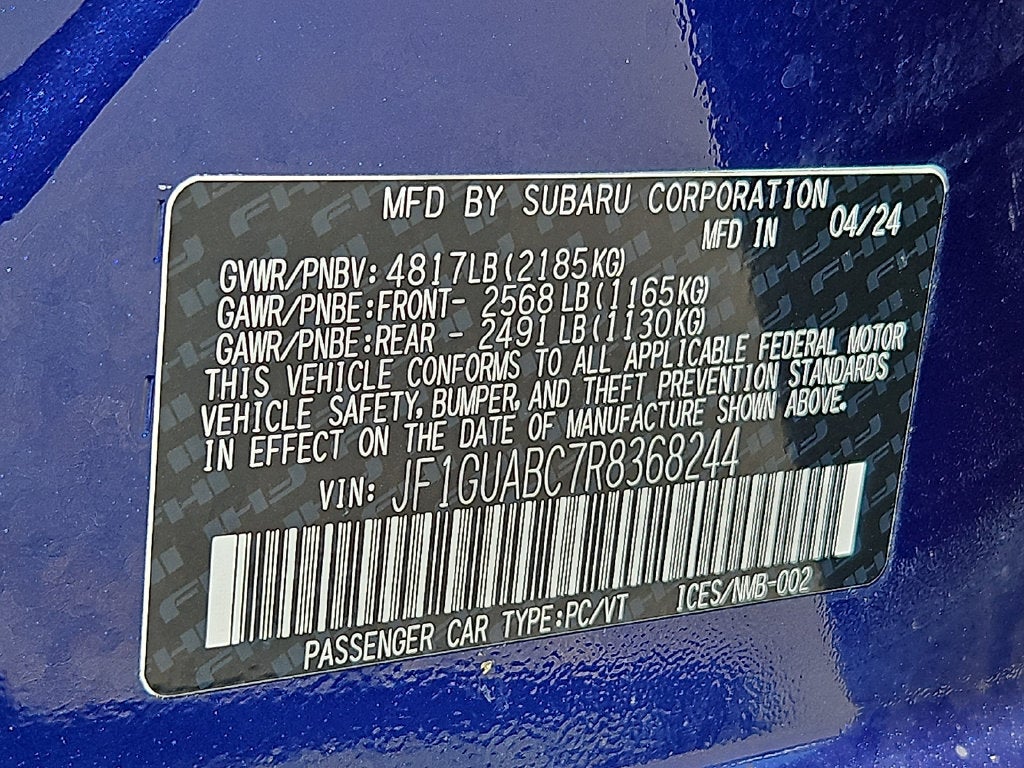 2024 Subaru Impreza BASE