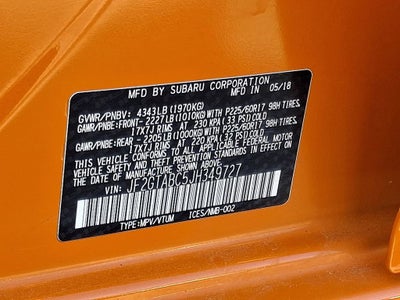 2018 Subaru Crosstrek 2.0i Premium