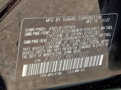 2022 Subaru Crosstrek Premium