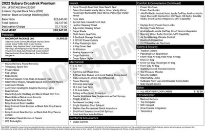 2022 Subaru Crosstrek Premium