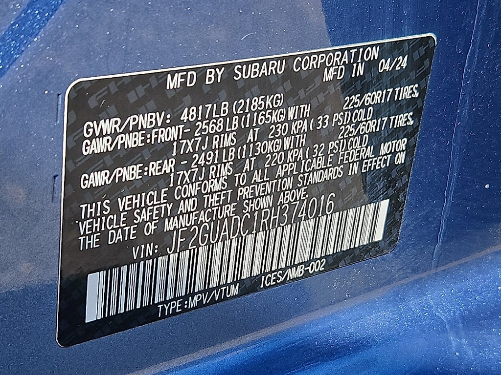2024 Subaru Crosstrek Premium