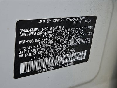 2018 Subaru Forester 2.5i