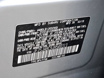 2018 Subaru Forester 2.5I