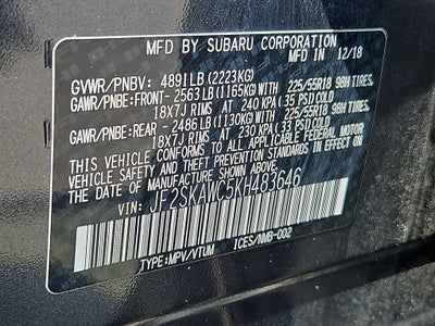 2019 Subaru Forester Touring