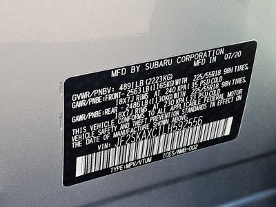 2020 Subaru Forester Touring