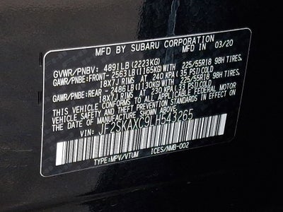 2020 Subaru Forester Touring