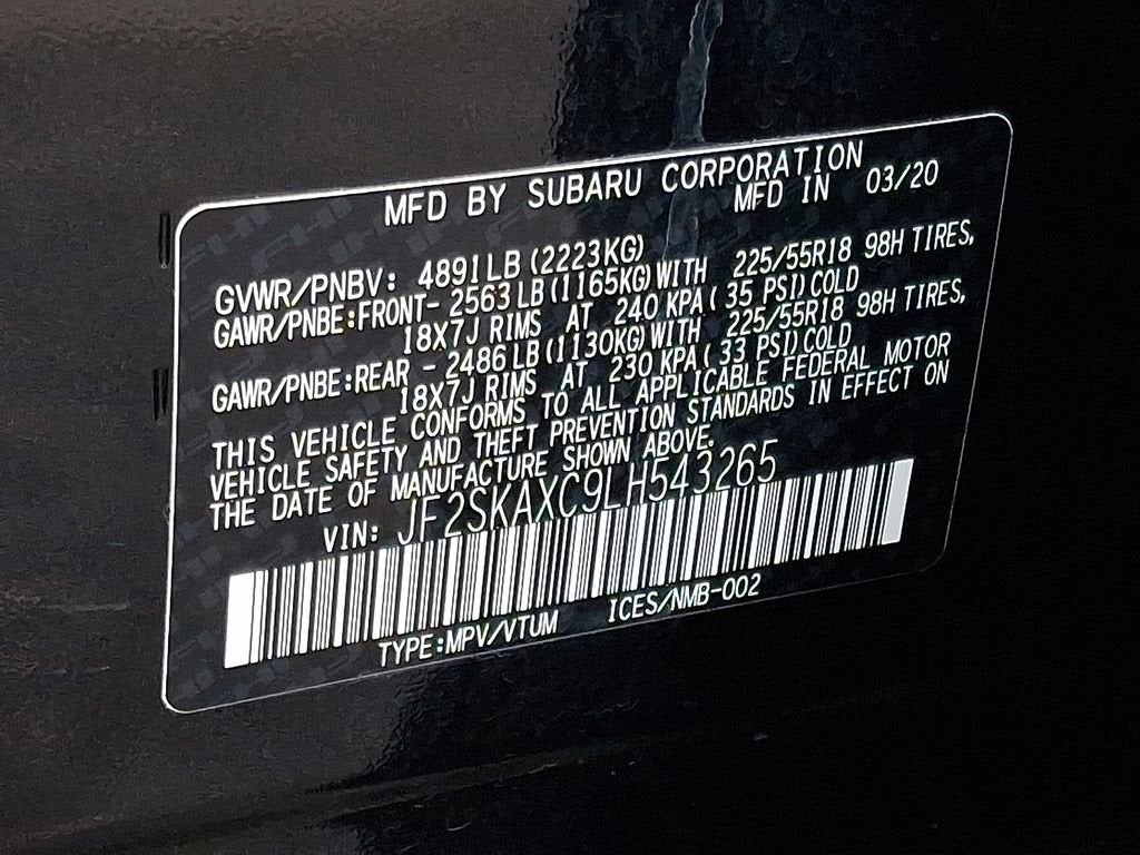 2020 Subaru Forester Touring