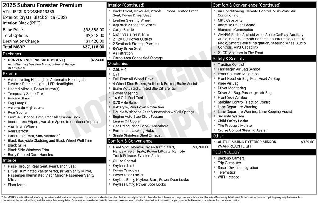 2025 Subaru Forester Premium