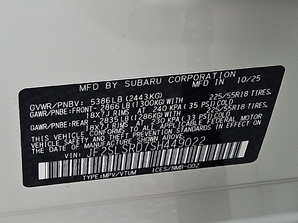 2025 Subaru Forester Limited Hybrid