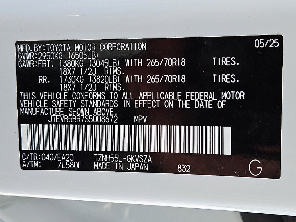 2025 Toyota 4Runner Hybrid TRD Off Road Premium