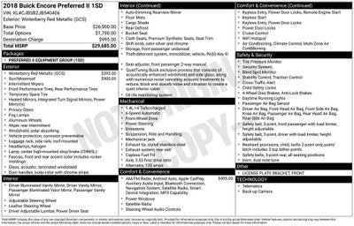 2018 Buick Encore Preferred II