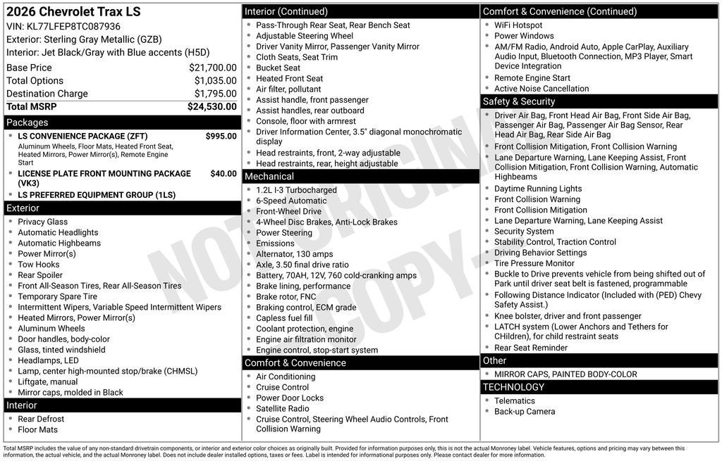 2026 Chevrolet Trax LS