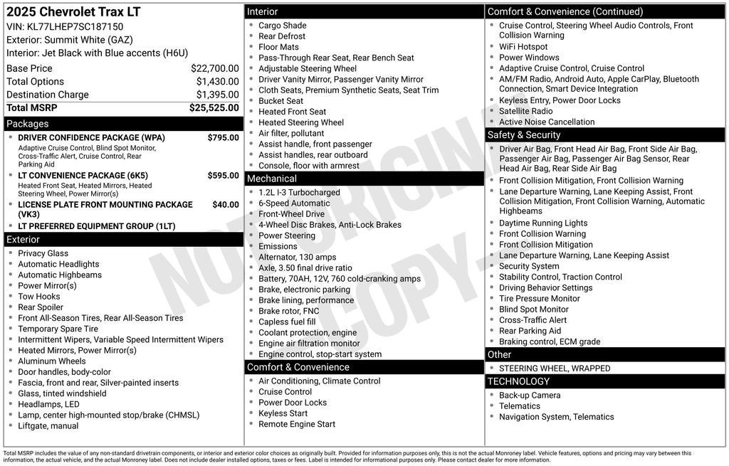 2025 Chevrolet Trax LT