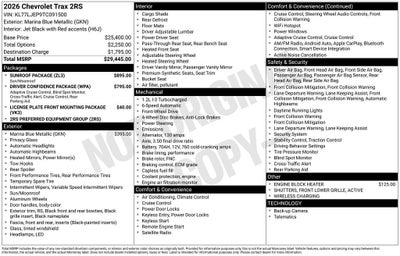 2026 Chevrolet Trax 2RS