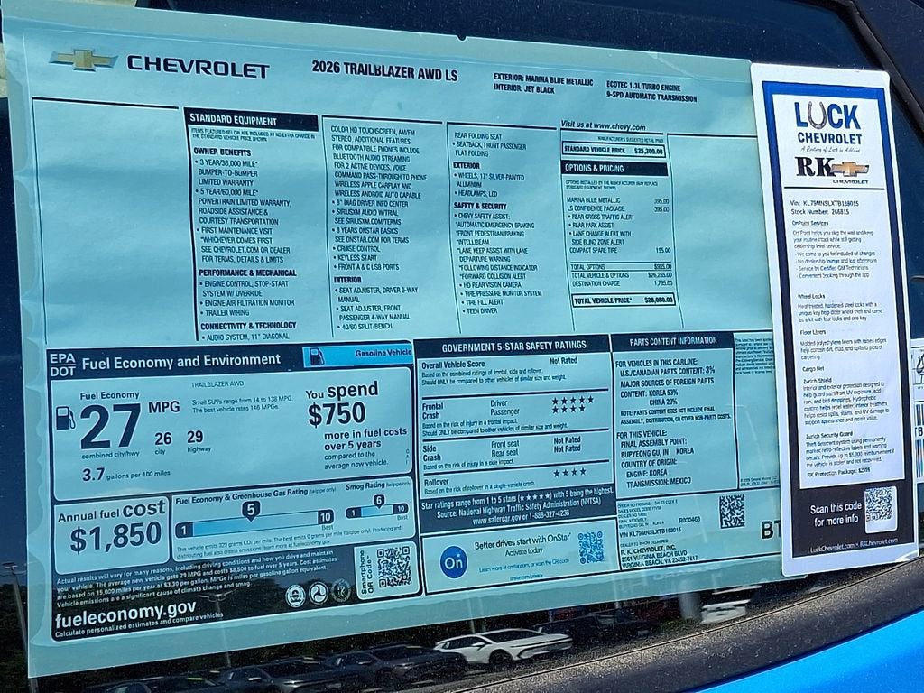 2026 Chevrolet Trailblazer LS