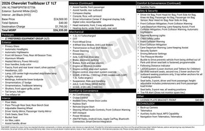 2026 Chevrolet Trailblazer LT