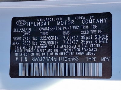 2020 Hyundai Tucson SE