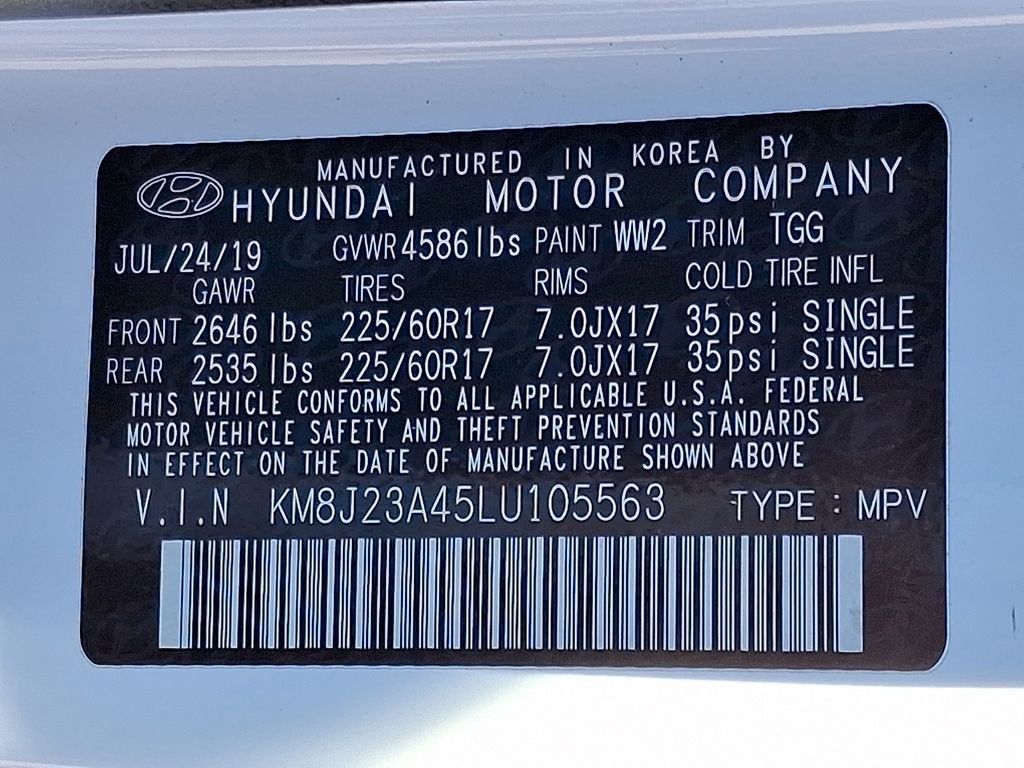 2020 Hyundai Tucson SE