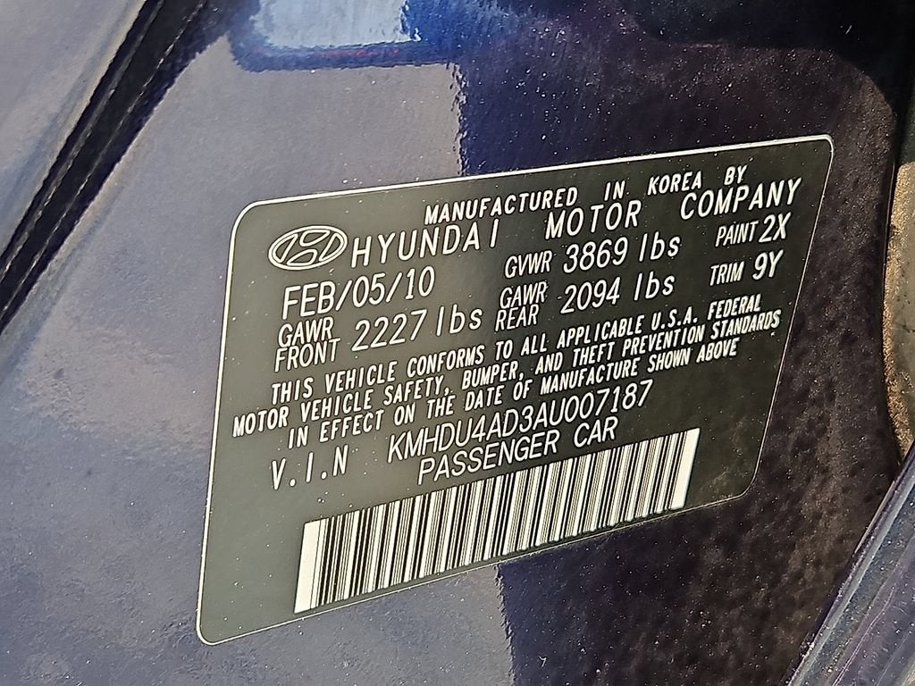 2010 Hyundai Elantra SE PZEV