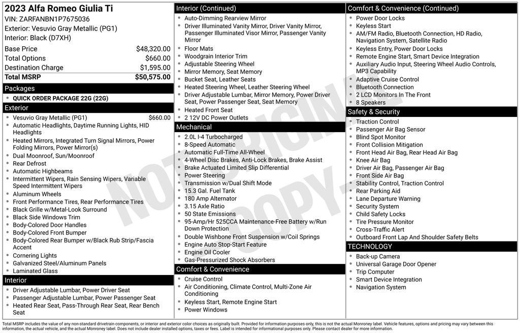 2023 Alfa Romeo Giulia Ti AWD