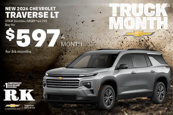 NEW 2026 CHEVROLET TRAVERSE MODELS