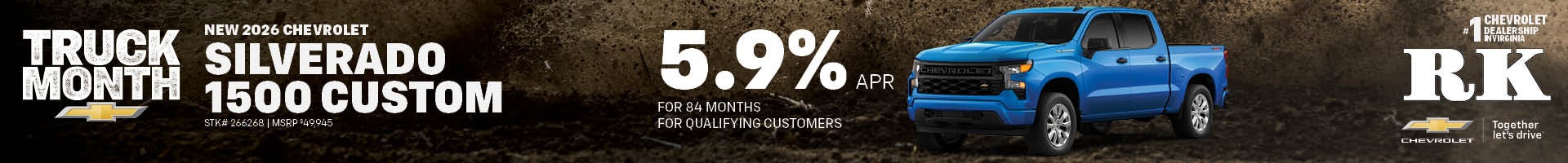 NEW 2026 CHEVROLET SILVERADO CUSTOM