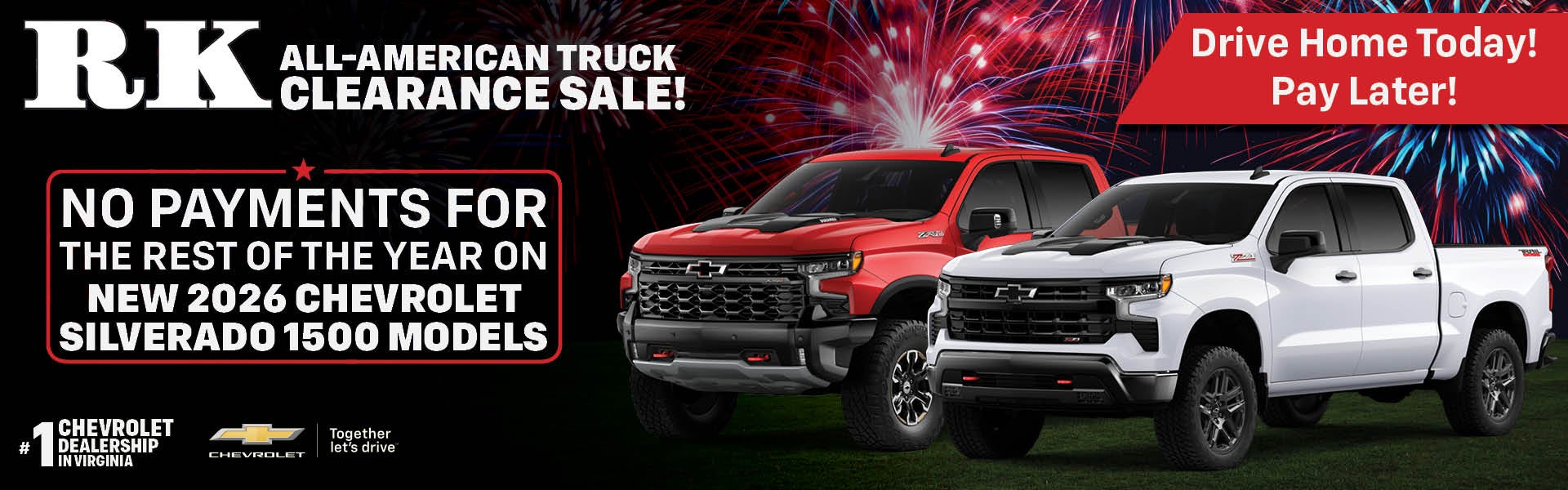 RK Chevrolet's All-American Truck Clearance SALE!