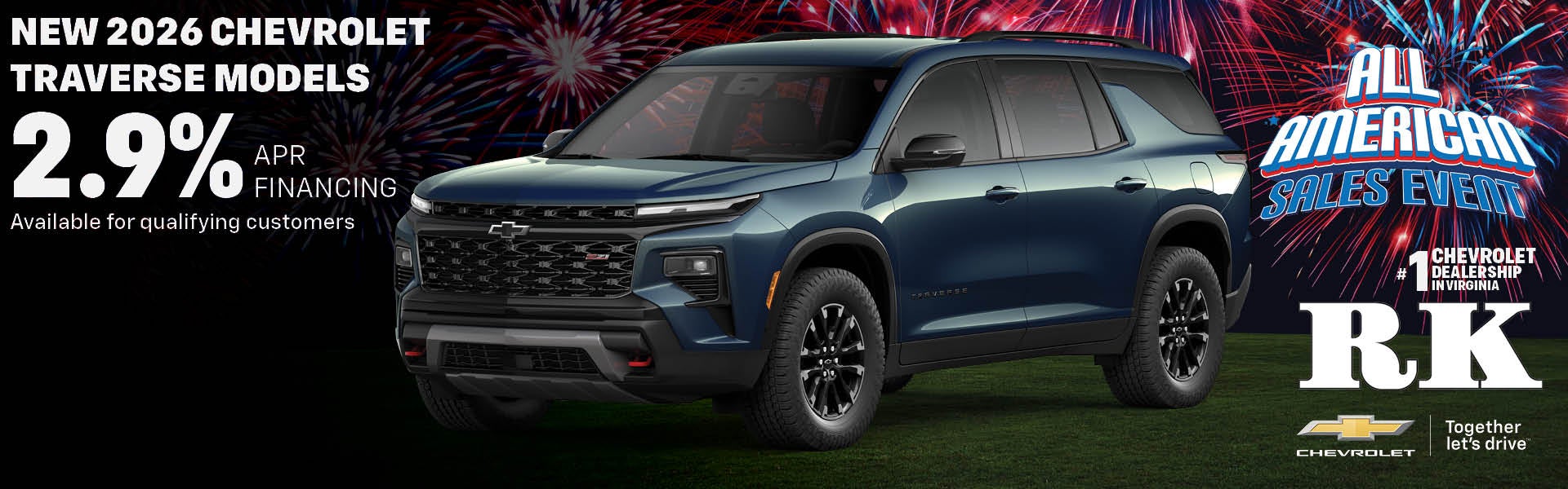 New 2026 Chevrolet Traverse Models