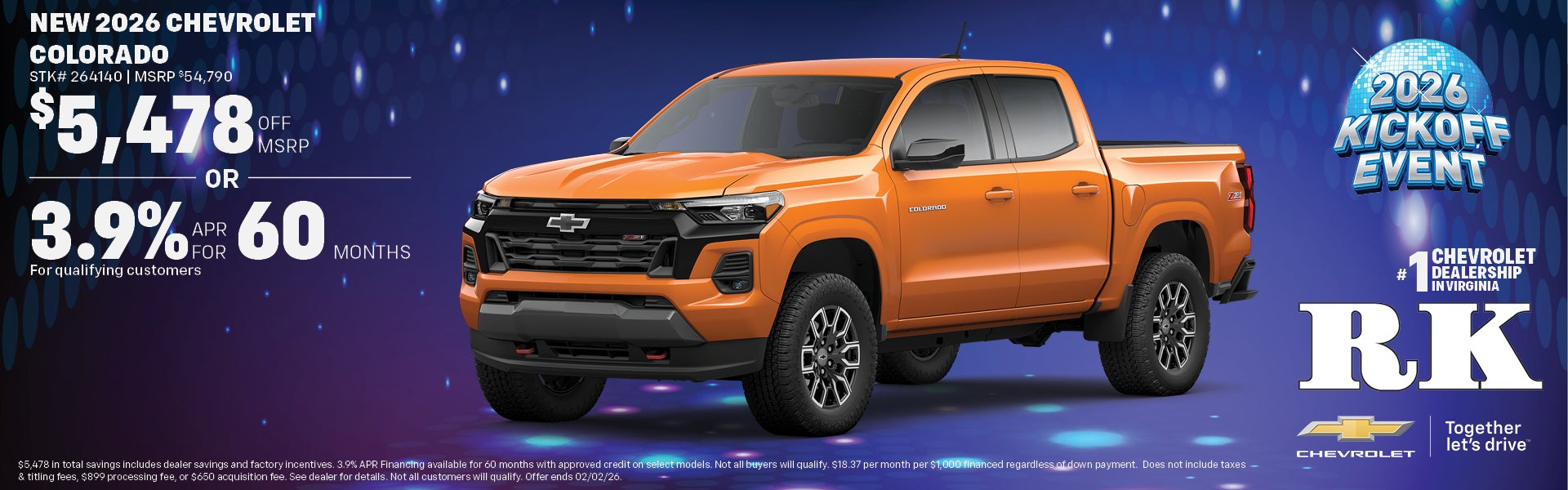 New 2026 Chevrolet Colorado in Virginia Beach, VA